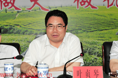 农业部种植业司司长叶贞琴在会上讲话